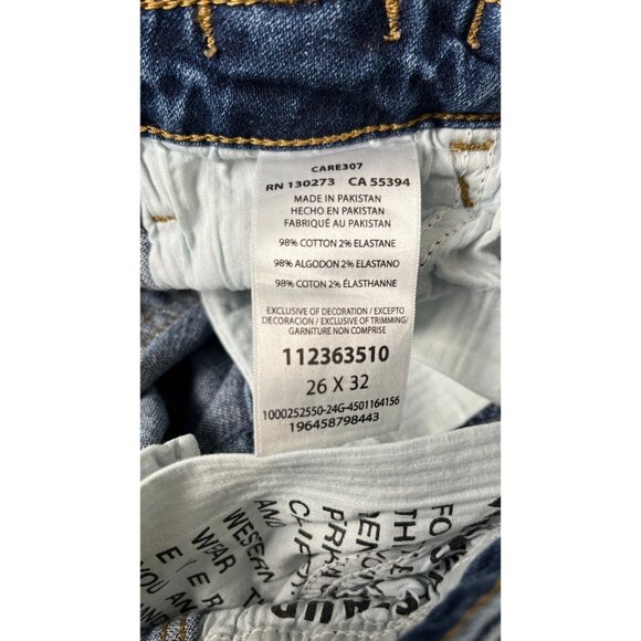 Wrangler + STAUD THE LOOSE JEAN FLARE BOOTCUT WESTERN JEANS 26 - Picture 10 of 10